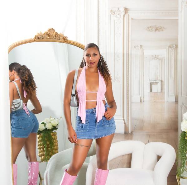 Koucla Sexy Highwaist Sommer Jeans Skort Blogger Style Heißer Verkauf