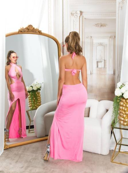 Koucla Sexy Neckkleid rückenfrei mit Strass Neuheiten