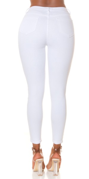 Koucla Sexy Musthave Highwaist Jeans mit Knopf-Details Wochenangebot