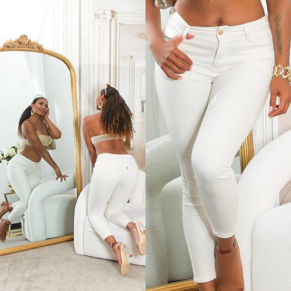 Koucla Sexy Highwaist Push-Up Skinny Jeans Kostenlose Rückgabe
