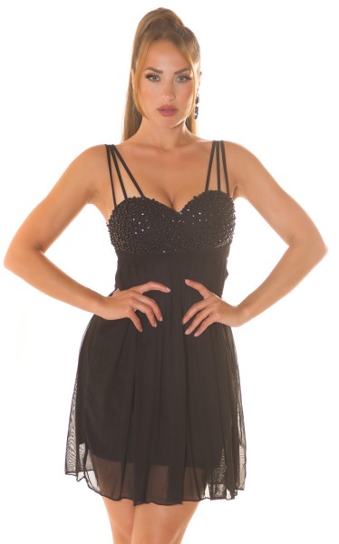 Koucla Sexy KouCla Trägerminikleid m. Perlen & Pailletten Angebote