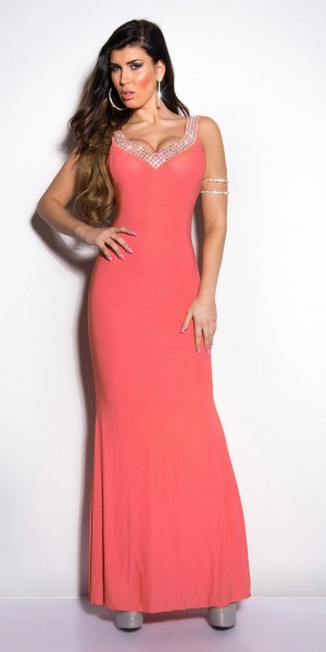 Koucla Sexy KouCla Gala- Kleid Rückenfrei mit Strass Günstig kaufen