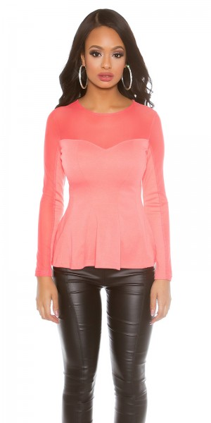 Koucla Sexy Koucla PartyShirt transparent mit Schösschen Exklusivangebot