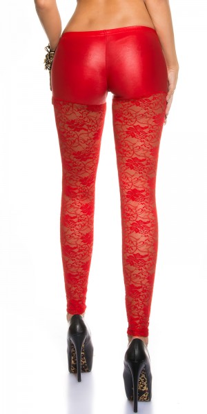 Koucla Sexy KouCla Spitzenleggings mit Reißverschluss Fabrikpreis