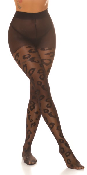 Koucla Sexy Strumpfhosen mit Print "Leo" im Angebot