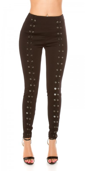 Koucla Sexy KouCla highwaist Treggings mit Schnürung Verkauf