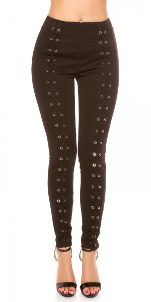 Koucla Sexy KouCla highwaist Treggings mit Schnürung Verkauf