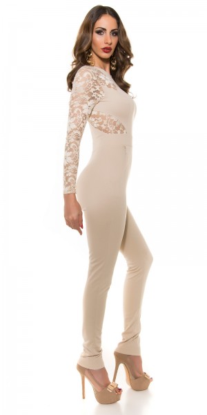 Koucla Sexy KouCla Spitzenoverall mit Reißverschluss im Angebot