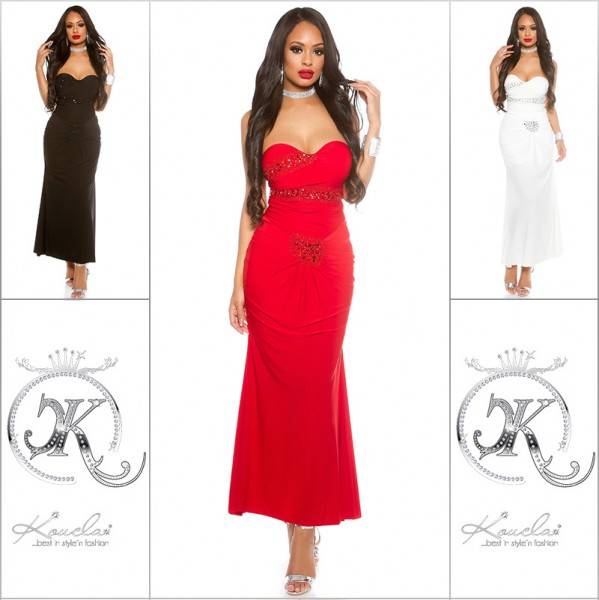 Koucla Red Carpet Look! Sexy KouCla Kleid + Glitzersteine Tiefpreis