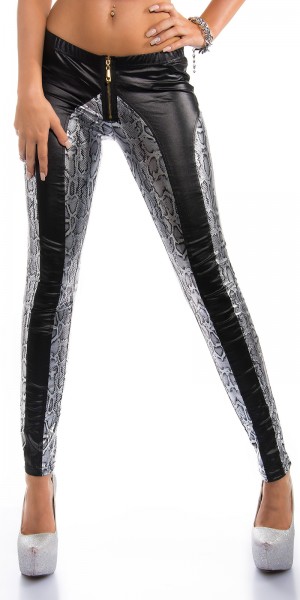 Koucla Sexy KouCla Skinny WetLook Pants mit Zipp Fabrikverkauf
