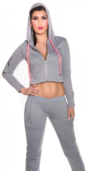 Koucla Trendy KouCla Crop Hoodie mit zip + Kapuze Günstig kaufen
