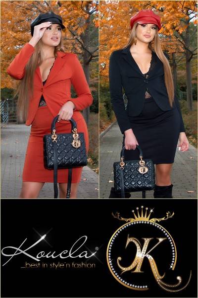Koucla Sexy Koucla Taillierter Business Blazer Räumungsverkauf