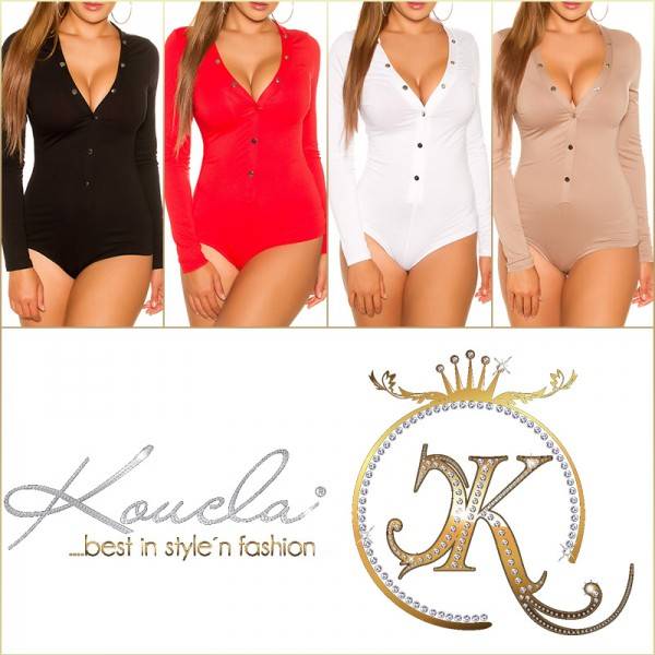Koucla Sexy KouCla Body mit Druckknopfleiste Super Sparpreis