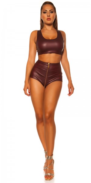Koucla Sexy KouCla Wetlook Hotpants mit Zip Wochenangebot