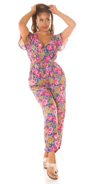 Koucla Sexy Koucla Overall mit V-Ausschnitt & Bindegürtel Begrenzte Freigabe