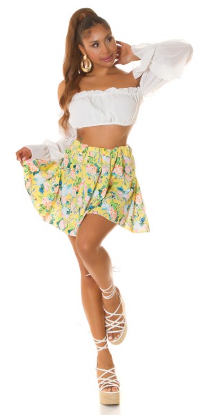 Koucla Sexy FEEL HAPPY Mini Blumen Rock Bis zu 65% Rabatt