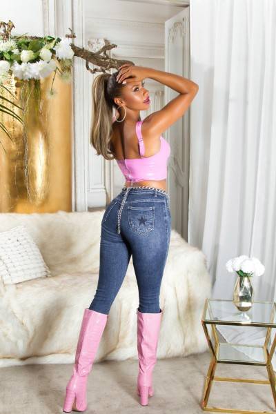Koucla Sexy Fashionista Highwaist Jeans "Star" Schlussverkauf