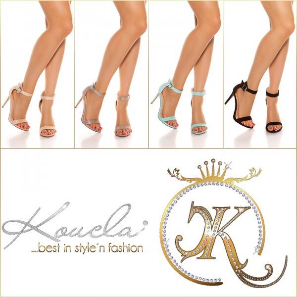 Koucla Sexy High Heel Sandalette mit Riemchen Osterangebot