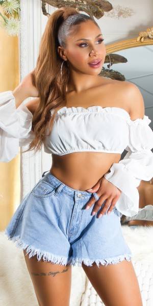 Koucla Trendy used looks Jeans Shorts Sonderangebot der Fabrik