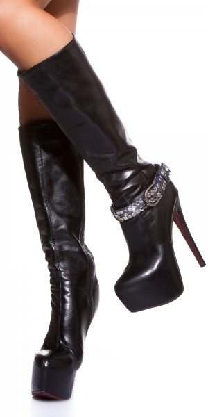 Koucla Sexy Schuhgürtel mit Strass und Nieten Hotsell