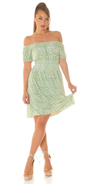 Koucla Sexy off-shoulder Sommerkleid mit floralem Print Flash Sale
