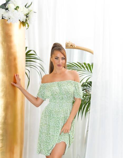 Koucla Sexy off-shoulder Sommerkleid mit floralem Print Flash Sale