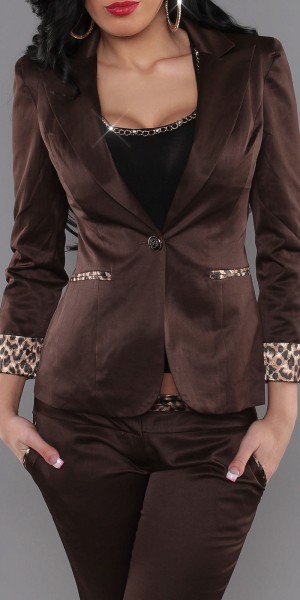 Koucla Sexy KouCla-Blazer mit Leoprint Valentinstagsangebot