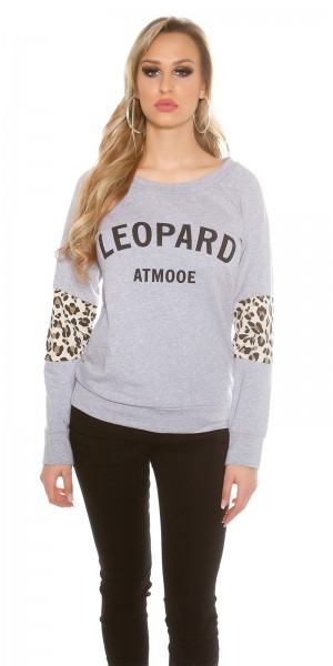 Koucla Trendy KouCla Pullover "Leopard" Top Angebot