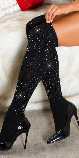 Koucla Sexy Overknee Strümpfe mit Glitzer Blitzangebot