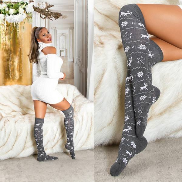 Koucla Sexy Overknee Strümpfe "Christmas" Große Rabatte