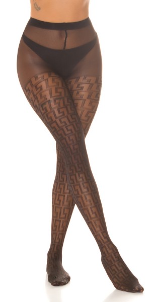 Koucla Sexy Strumpfhose mit geometrischem Muster Kauf eins, bekomm eins gratis