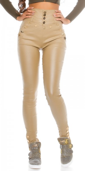 Koucla Sexy Koucla Highwaist Lederlook-Hose Letzte 2 Tage