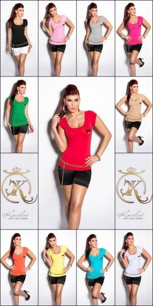 Koucla Sexy KouCla Shirt rückenfrei mit Schleifen Fabrikpreis