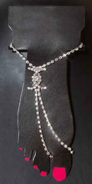 Koucla Trendy Zehenkette mit Strass
