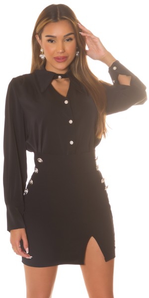 Koucla Sexy Koucla Musthave Bluse mit Perlen-Details Black Friday Preise