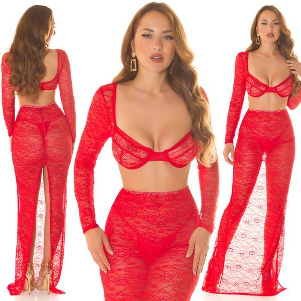 Koucla Sexy Koucla Spitzen Crop Top Online