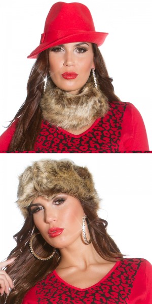 Koucla Trendy Fake Fur Stirnband/Loopschal, it s up 2u! Exklusive Angebote