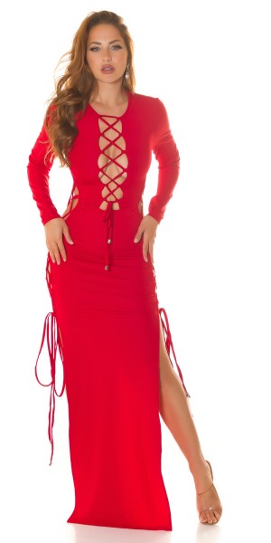 Koucla Sexy Koucla Maxikleid mit Cut Outs zum schnüren Bis zu 60% Rabatt