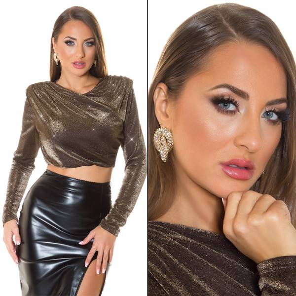 Koucla Sexy Statement Glitzer Ohrringe Im Verkauf