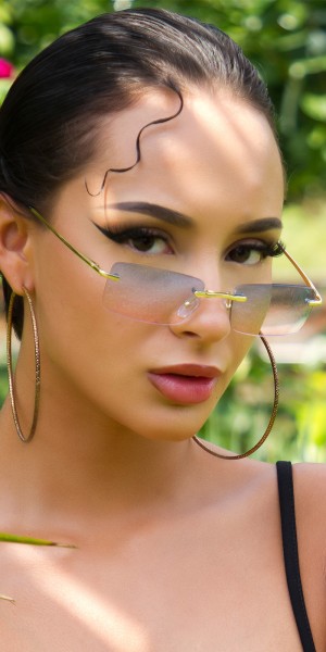 Koucla Sexy Randlose Leicht Getönte Sommer Brille