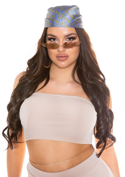 Koucla Sexy luxury BandanaTuch/Top mit Kettenmuster Angebote
