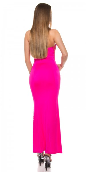 Koucla Sexy Neck-Kleid mit Spitzenstoff und geschnürt Exklusivangebot