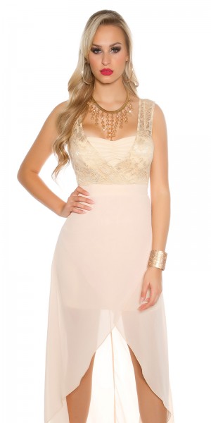 Koucla Sexy KouCla High Low Abendkleid mit Spitze Black Friday