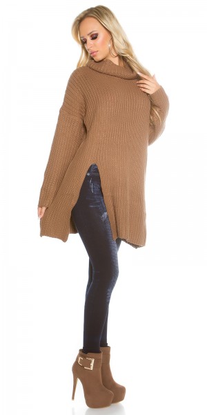 Koucla Trendy KouCla Oversize Rollkragen Strickpullover Weihnachtsangebot