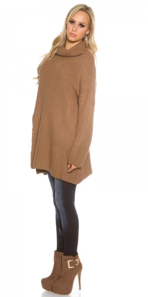 Koucla Trendy KouCla Oversize Rollkragen Strickpullover Weihnachtsangebot