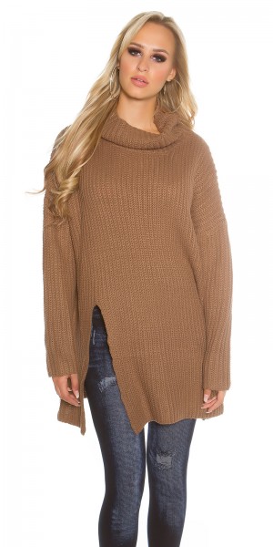 Koucla Trendy KouCla Oversize Rollkragen Strickpullover Weihnachtsangebot