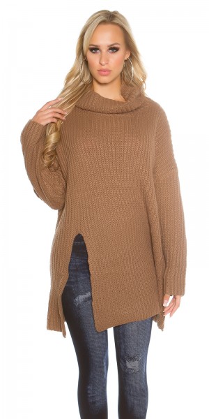 Koucla Trendy KouCla Oversize Rollkragen Strickpullover Weihnachtsangebot