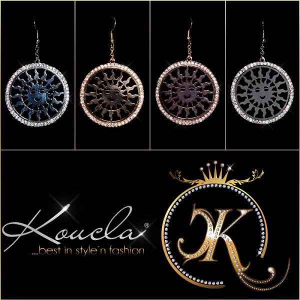 Koucla Trendy Ohrhänger mit Strass