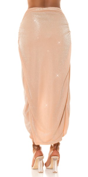 Koucla Sexy Koucla Glitzer Maxirock mit Twist-Detail Online
