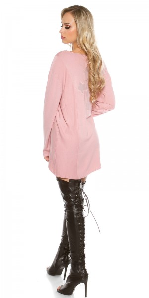 Koucla Trendy KouCla Oversize Pulli mit Mesh Kreuz Exklusive Angebote